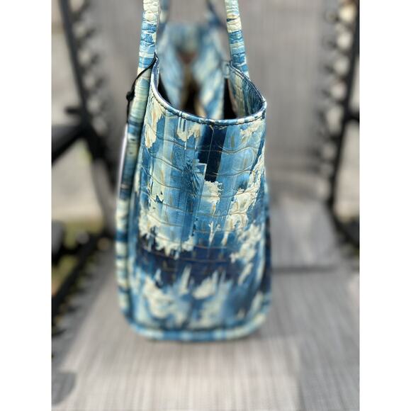 BRAHMIN BAILEE Deep Water Melbourne Genuine Leather NWT~Large Handbag B000513 - Picture 5 of 9